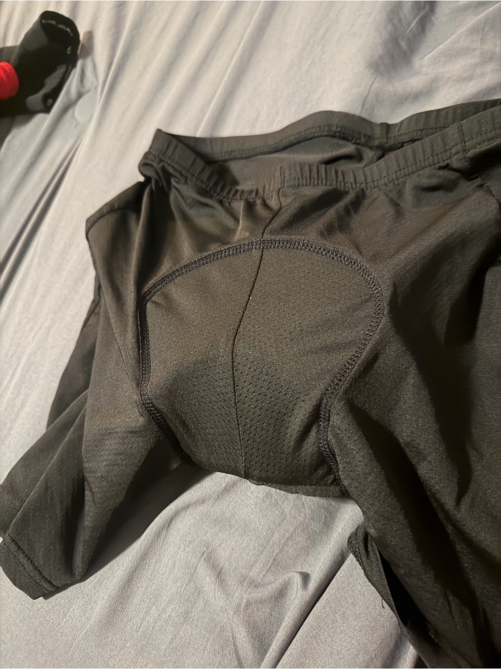 Men's Black Padded Athletic Cycling Shorts